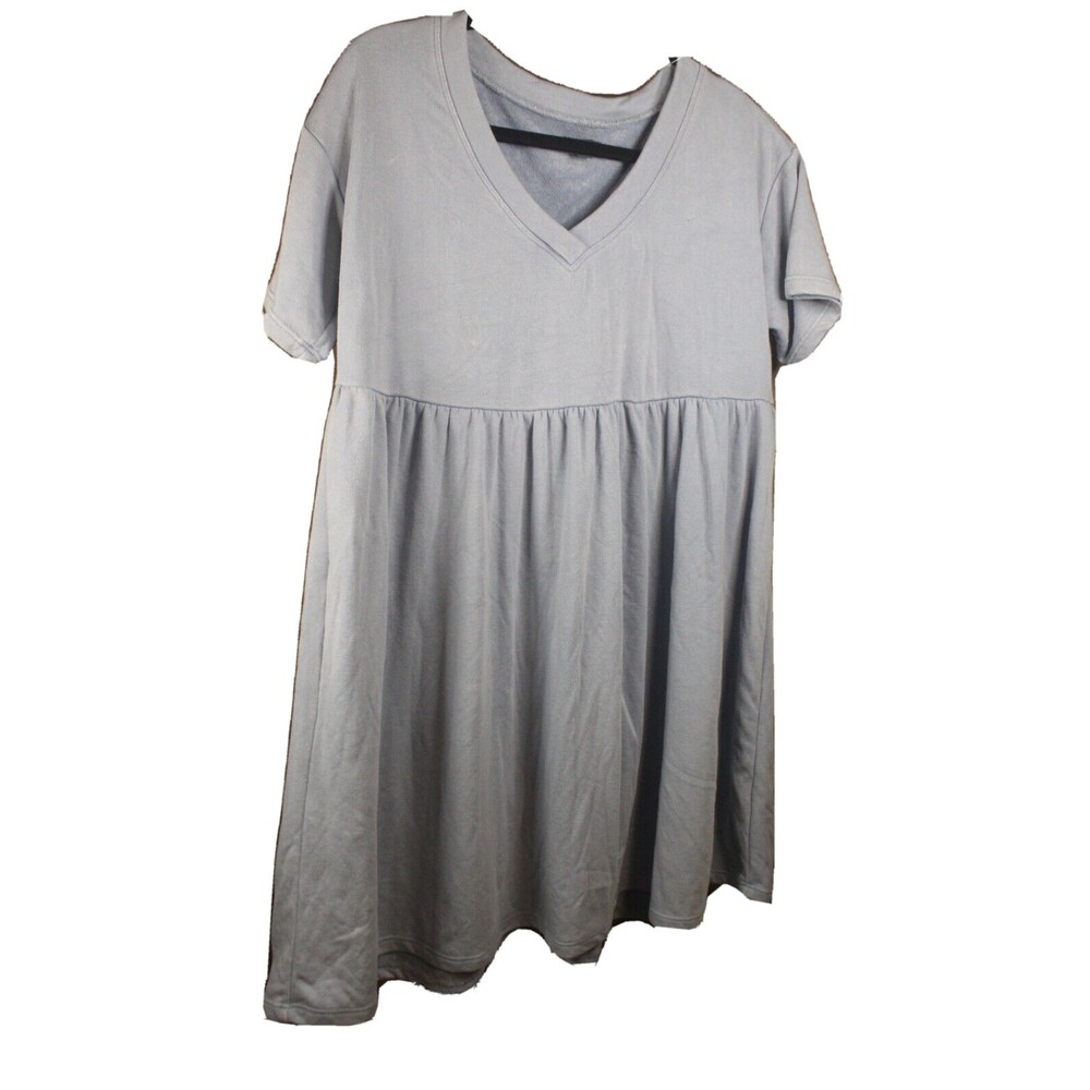 Wild Fable Blue Babydoll Dress XS Extra Small Mini Short Sleeve Tiered Casual